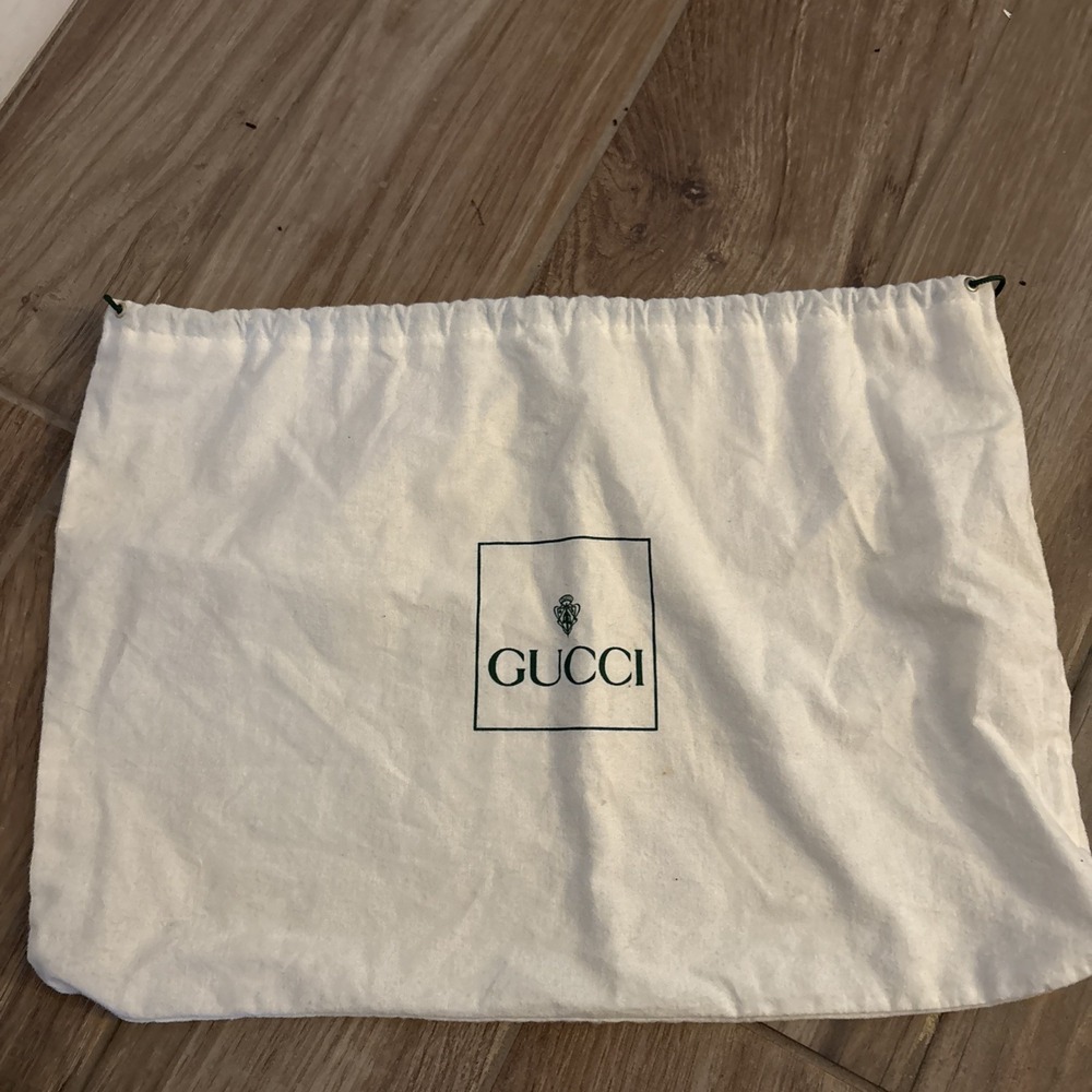 Authentic Gucci Dust Bag Drawstring Storage Pouch 16 x 12" Medium Size
